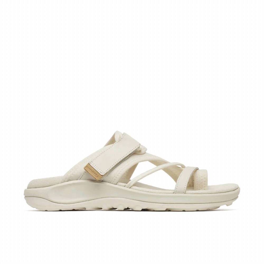 NEW MERRELL women's terran 4 post sandals in stucco